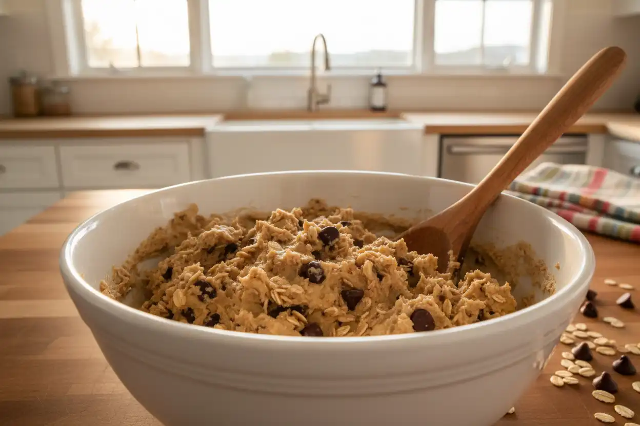banana oatmeal cookies, oatmeal cookies, banana cookies, 4 ingredient banana oatmeal cookies, 4-ingredient banana oatmeal cookies, gluten free banana oatmeal cookies, vegan banana cookies, chewy cookies