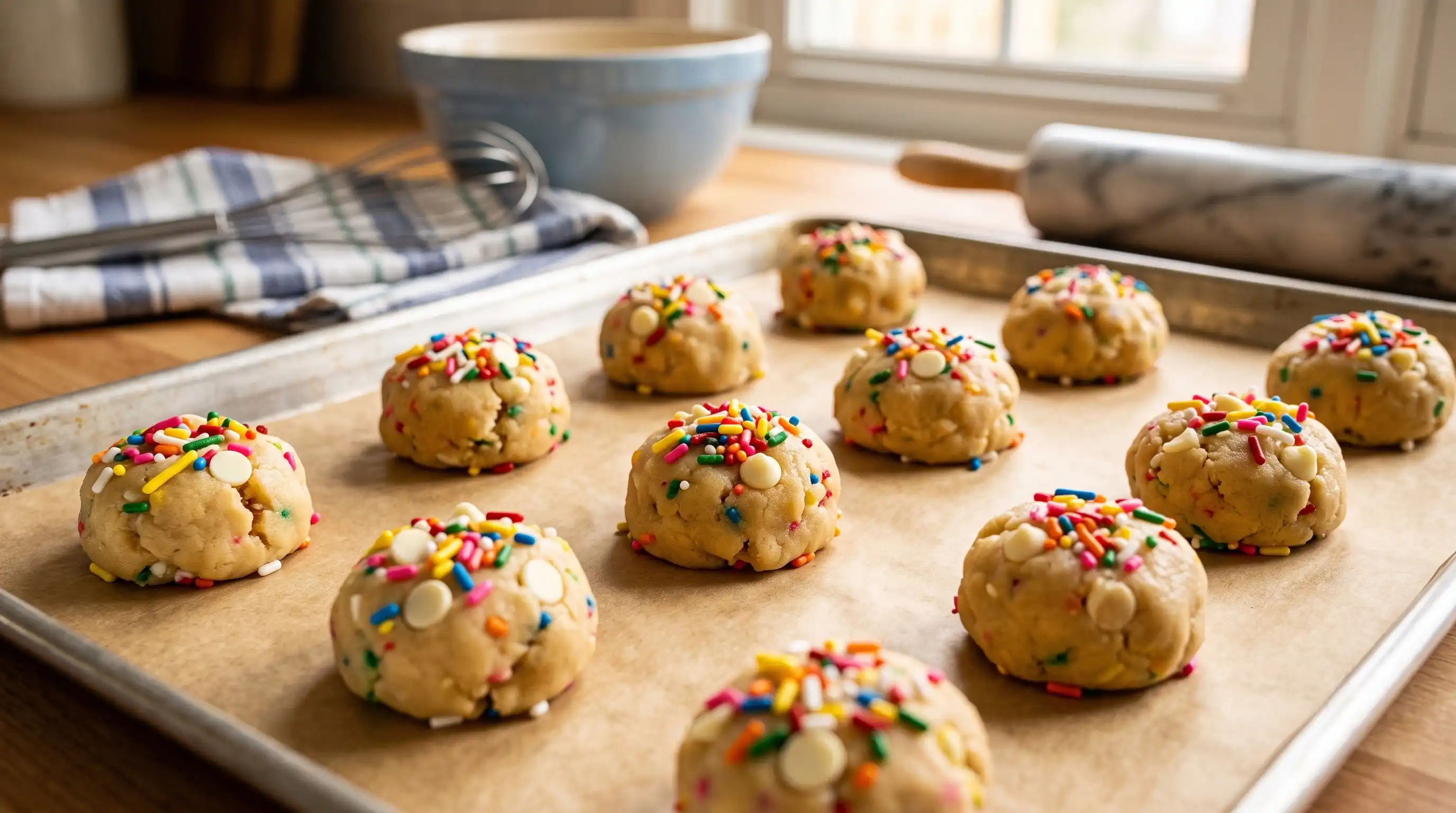 birthday cake cookies, cake mix cookies, cake batter cookies, birthday cake cookies recipe, birthday cookie recipe, funfetti cookie recipe, birthday cake sugar cookies, golden oreo birthday cake cookies, birthday cake cookies with oreos