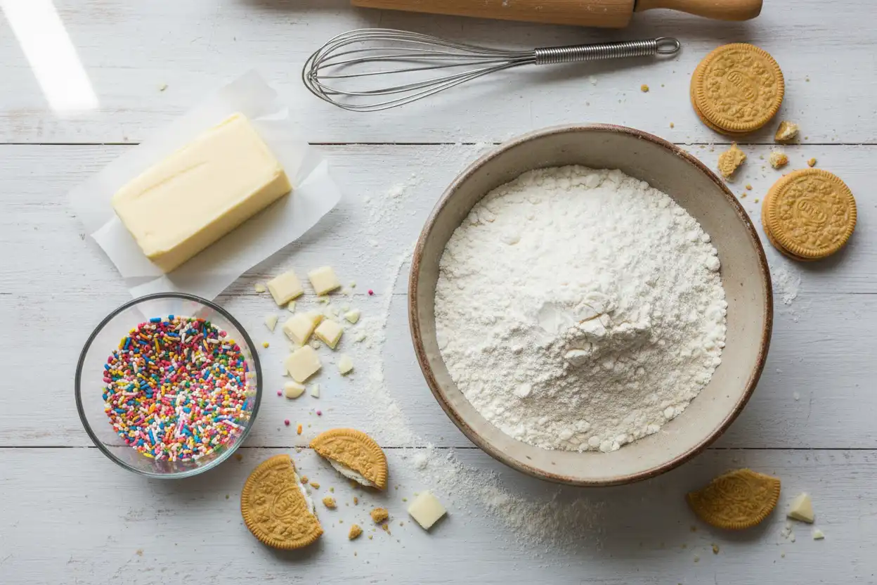 birthday cake cookies, cake mix cookies, cake batter cookies, birthday cake cookies recipe, birthday cookie recipe, funfetti cookie recipe, birthday cake sugar cookies, golden oreo birthday cake cookies, birthday cake cookies with oreos