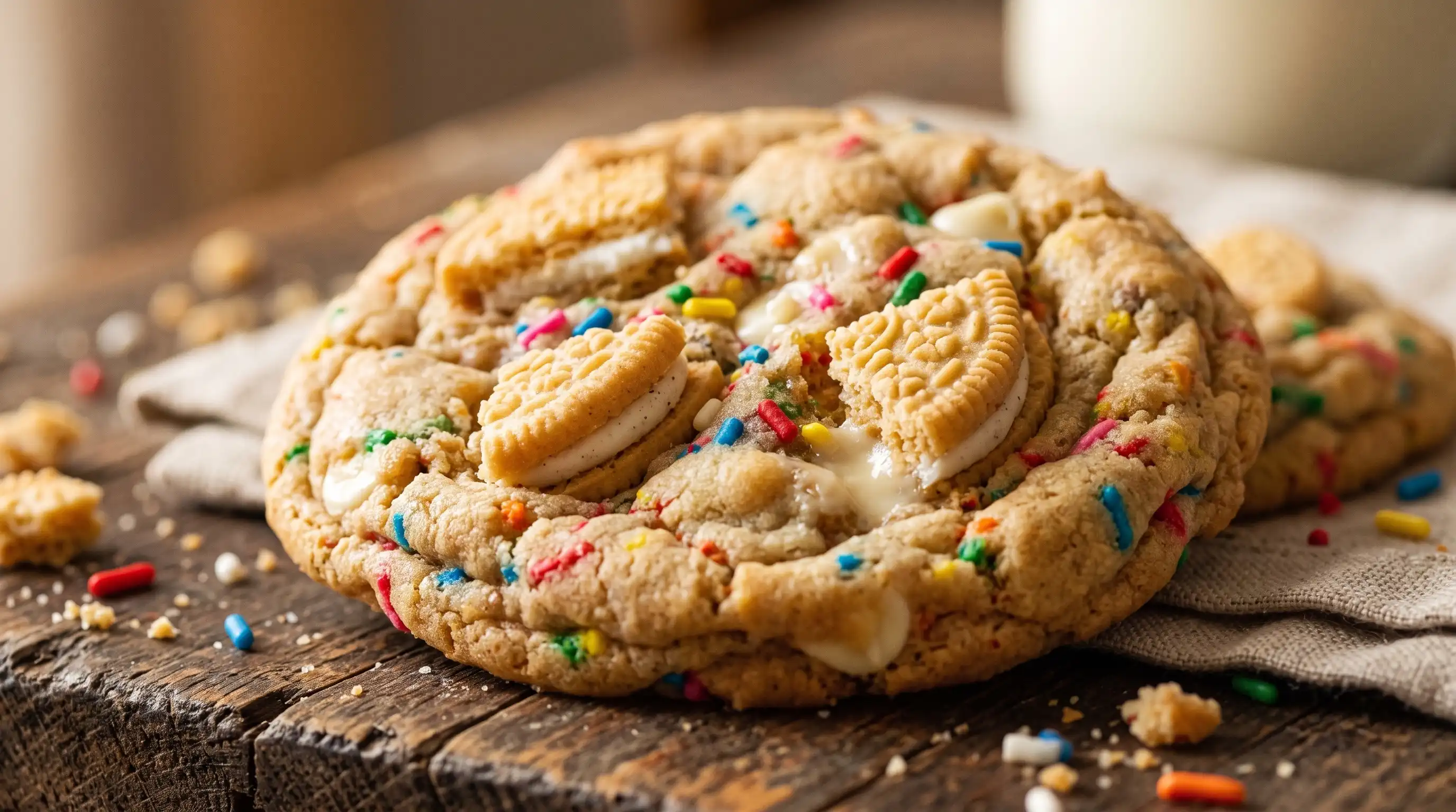 birthday cake cookies, cake mix cookies, cake batter cookies, birthday cake cookies recipe, birthday cookie recipe, funfetti cookie recipe, birthday cake sugar cookies, golden oreo birthday cake cookies, birthday cake cookies with oreos