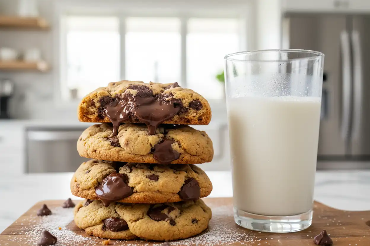 chocolate chip cookies milk, chocolate chip cookies, chocolate cookie recipe, sweetened condensed milk chocolate chip cookies, chocolate chip cookies condensed milk, cookie dunking,