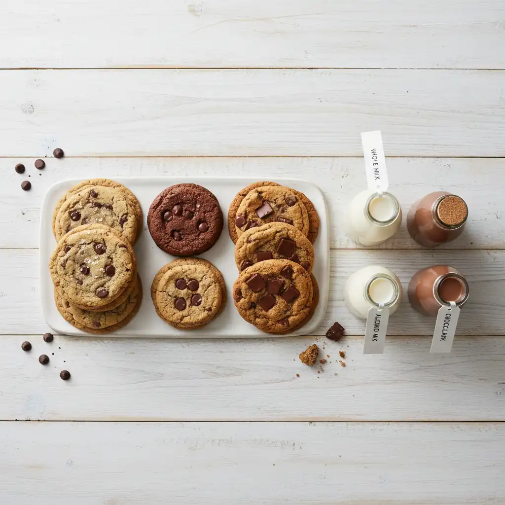 chocolate chip cookies milk, chocolate chip cookies, chocolate cookie recipe, sweetened condensed milk chocolate chip cookies, chocolate chip cookies condensed milk, cookie dunking,