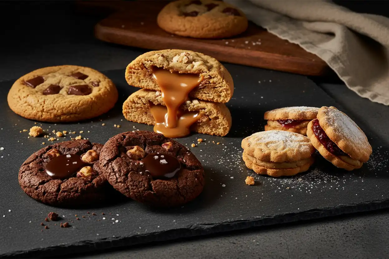 gourmet cookies, cookie recipes, gourmet desserts, premium cookies, specialty cookies, indulgent cookies, unique cookies, artisanal cookies,