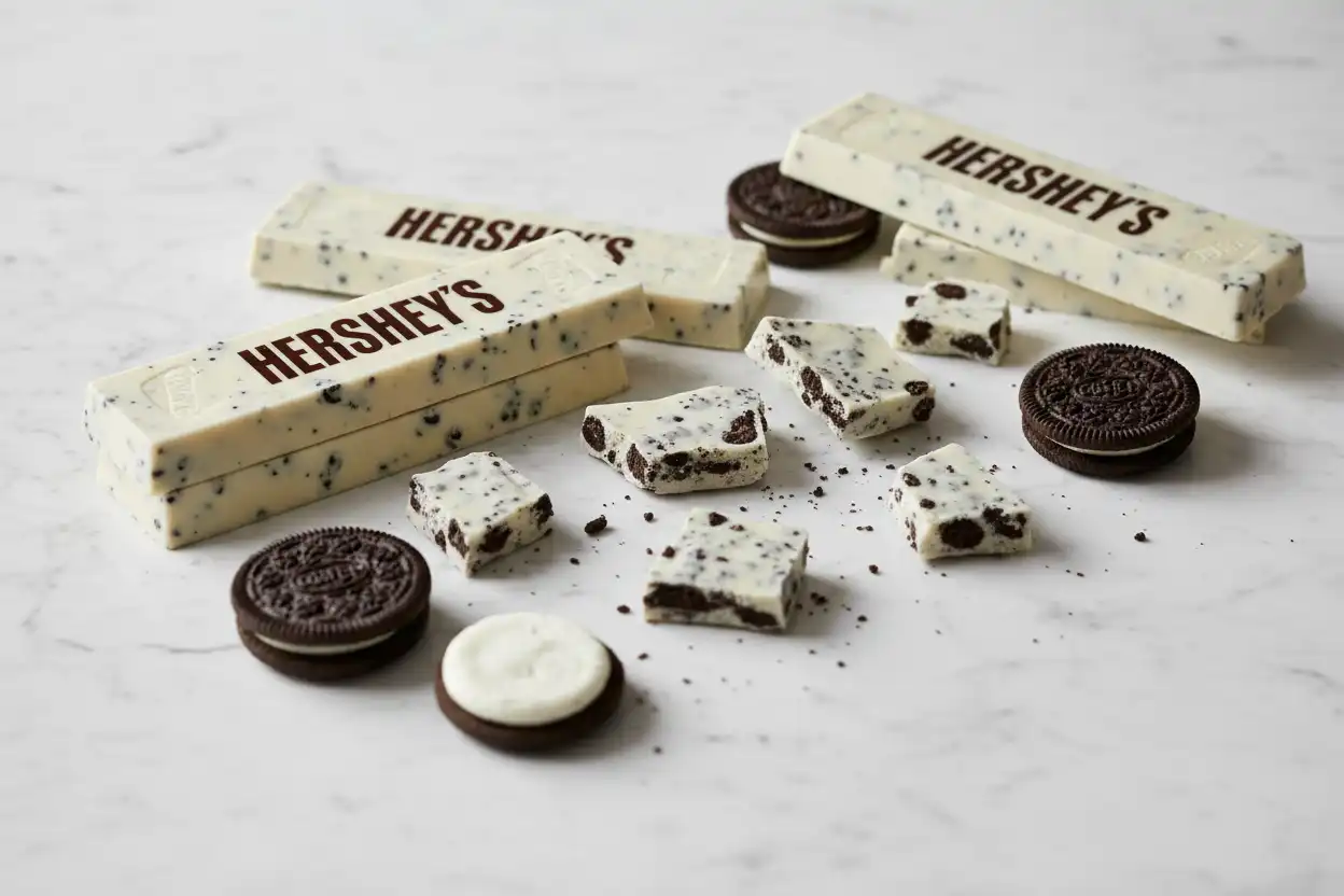 hershey s cookies and cream, cookies and cream, hershey's chocolate bars, cookies and cream recipes, cookies and cream candy, chocolate cookie bites,
