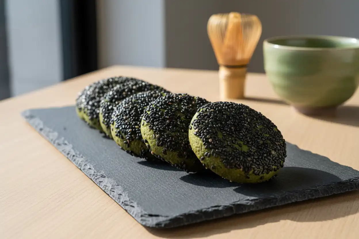 matcha cookies, matcha cookie recipe, matcha crinkle cookies, strawberry matcha cookies recipe, brown butter matcha cookies, oreo matcha cookies, black sesame matcha cookies, gluten-free matcha cookies, healthy matcha treats