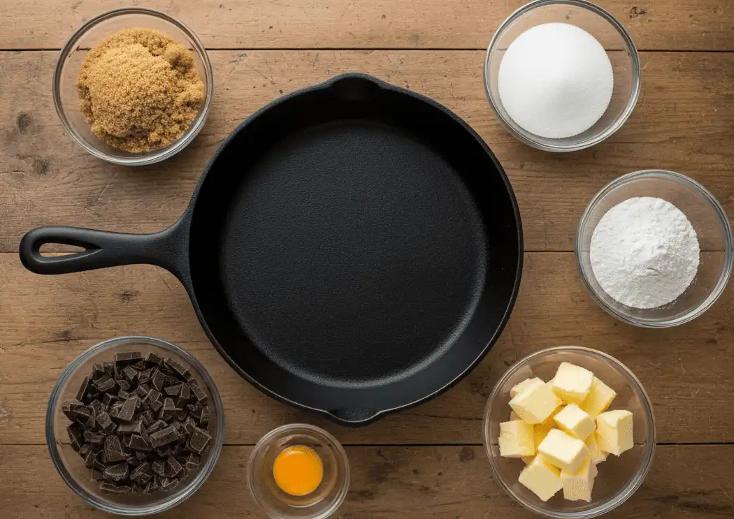 baking-ingredients-arranged-around-a-cast-iron-skillet