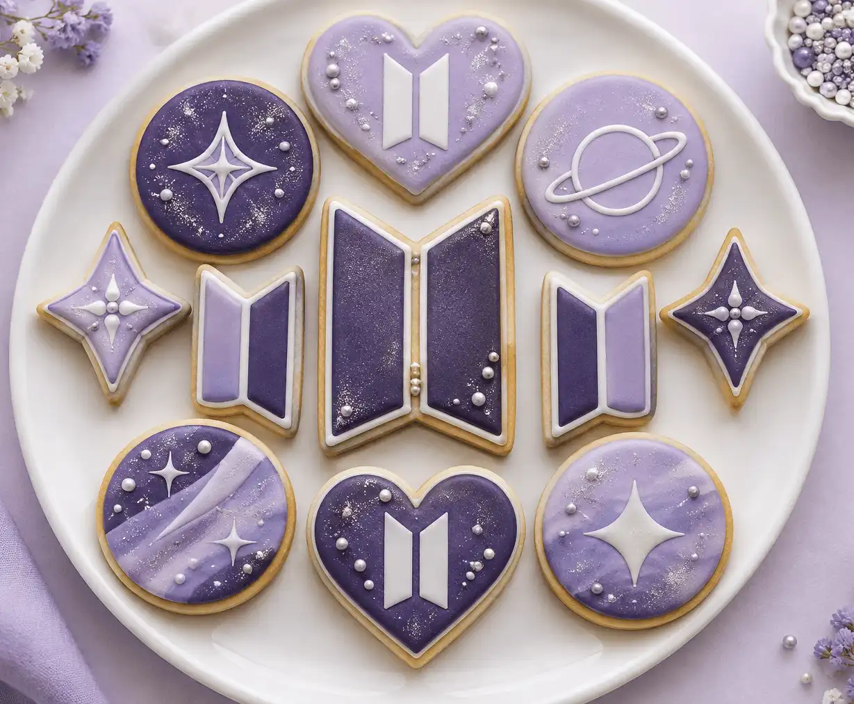 bts-inspired-purple-sugar-cookie-set