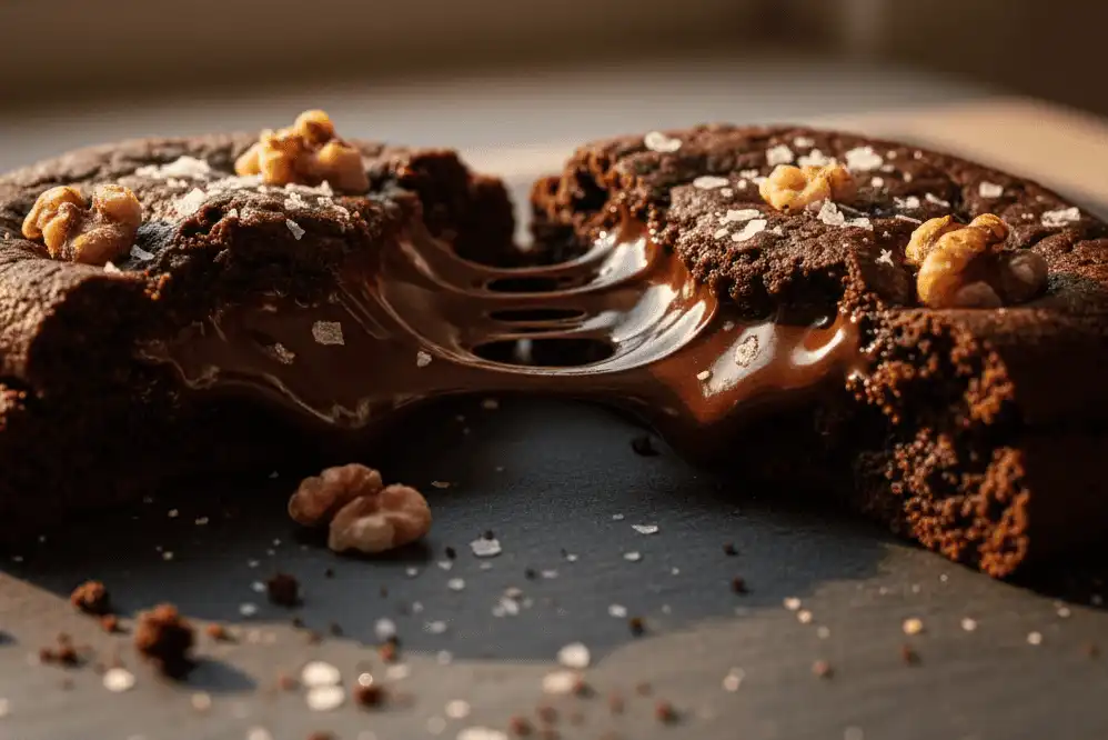macro-chocolate-cookie-with-molten-center