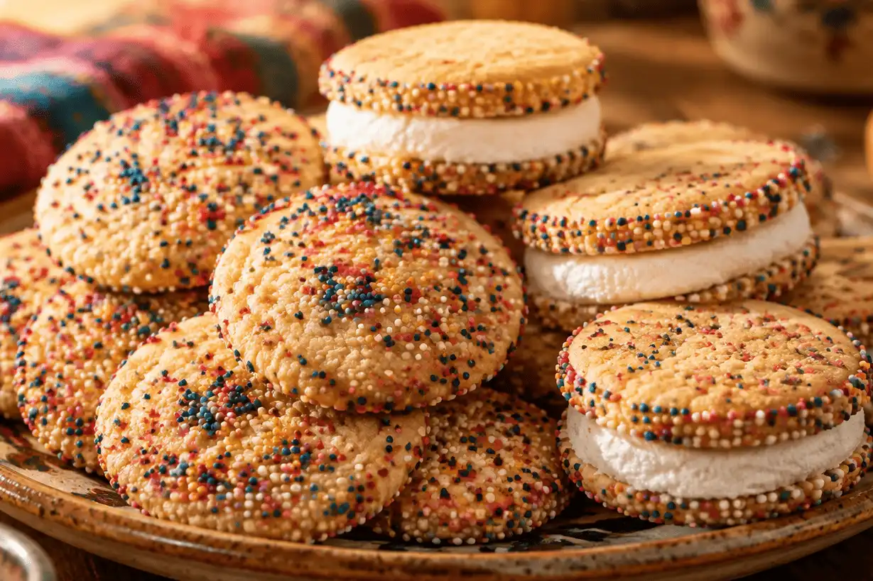 mexican-sprinkle-cookies-and-marshmallow-sandwiches
