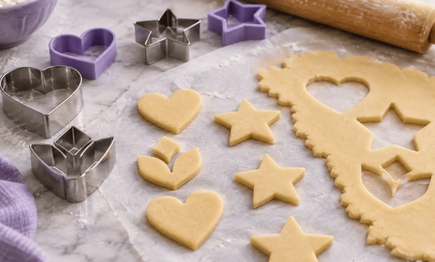 raw-cookie-dough-and-cookie-cutters