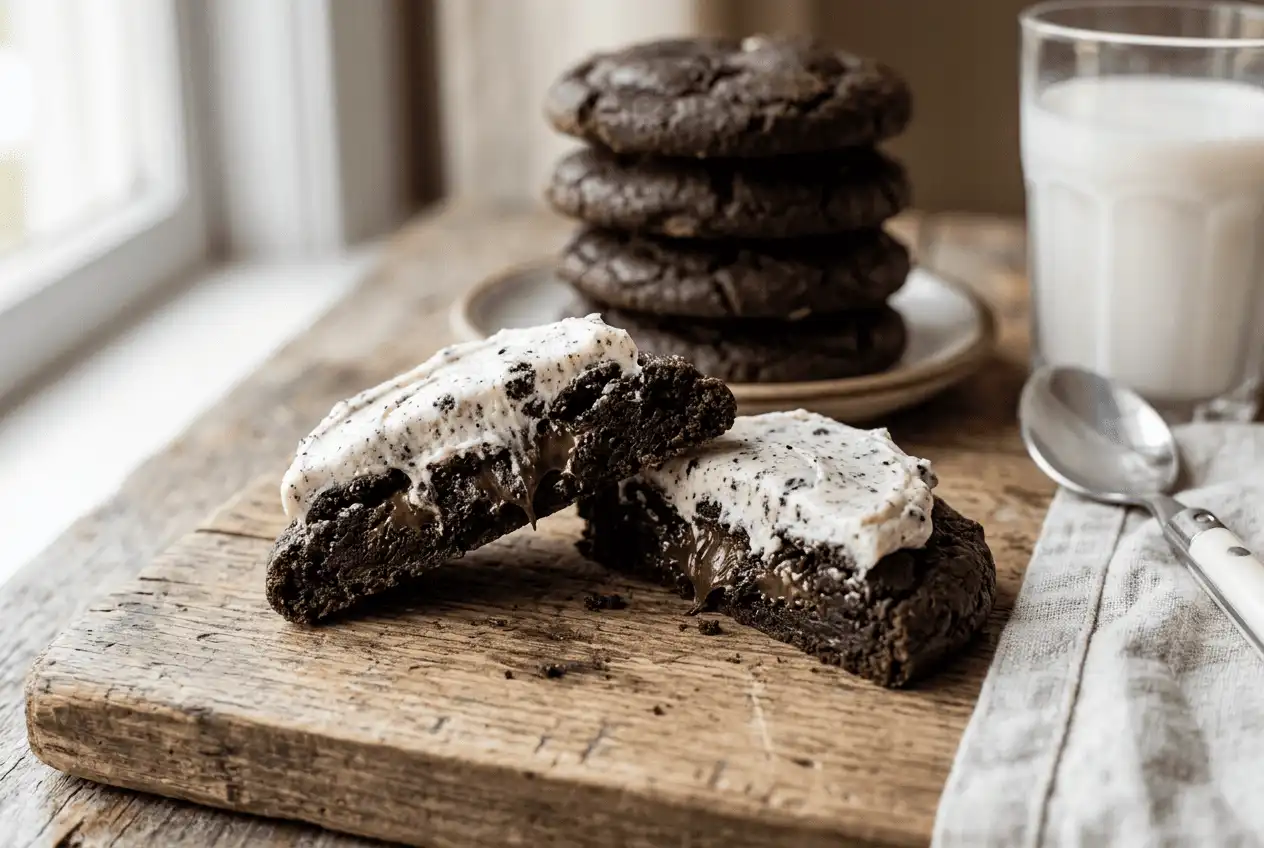 soft-oreo-cookie-broken-in-half-with-milk